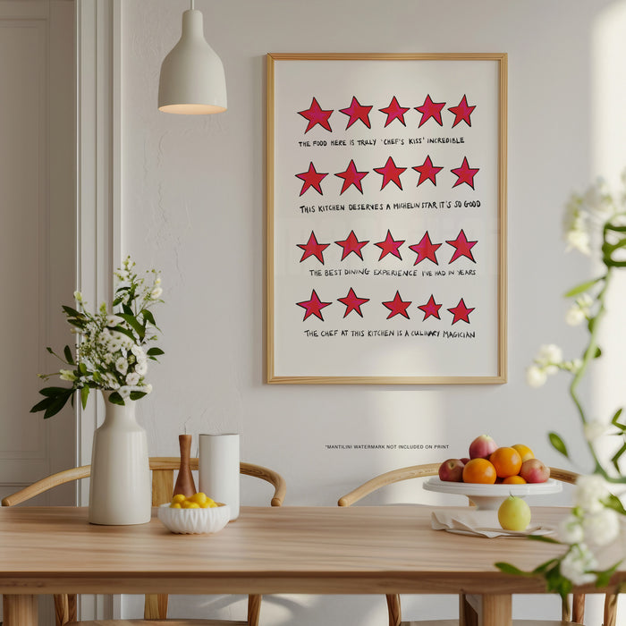 5 Stars Kitchen print
