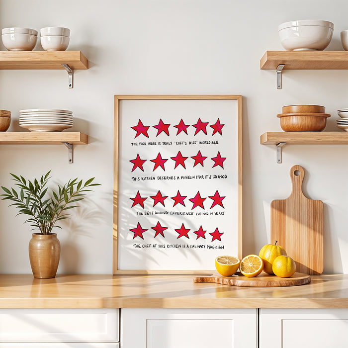 5 Stars Kitchen print