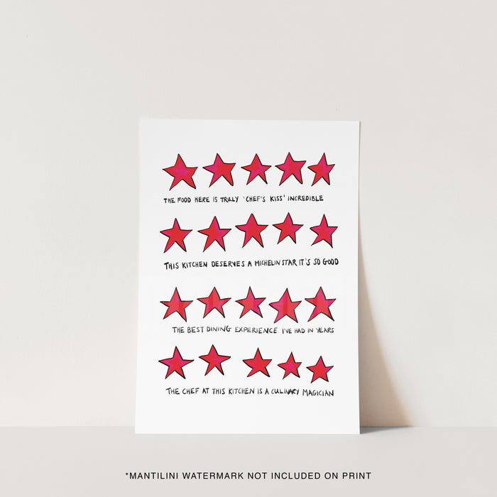 5 Stars Kitchen print