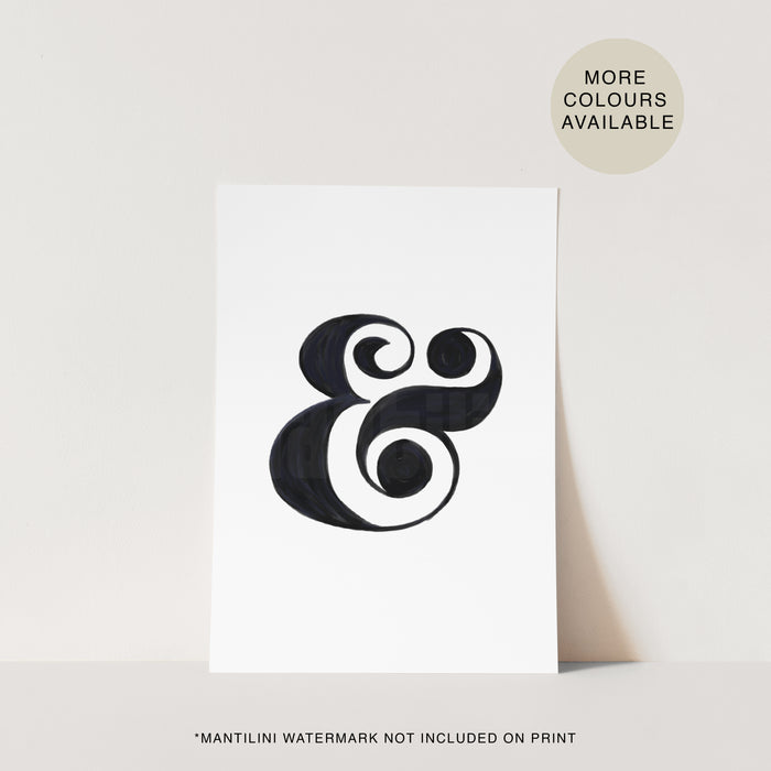 Ampersand Eloquent Swash print
