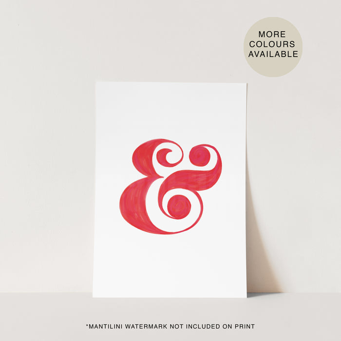 Ampersand Eloquent Swash print
