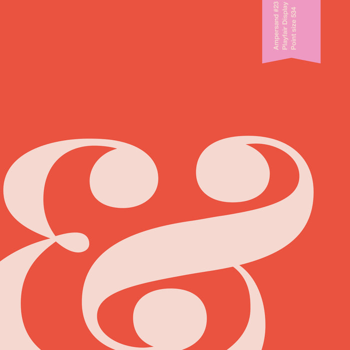 Ampersand print