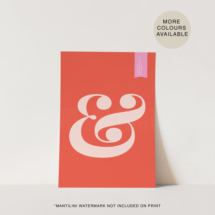 Ampersand print