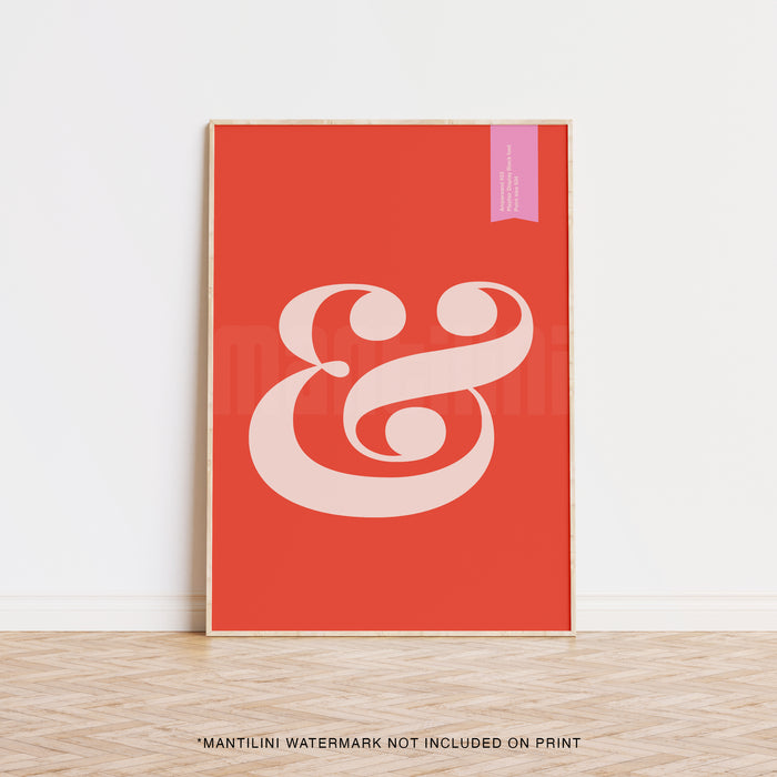 Ampersand print
