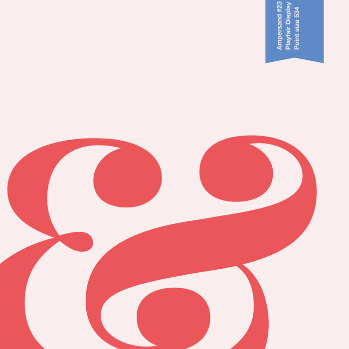 Ampersand print