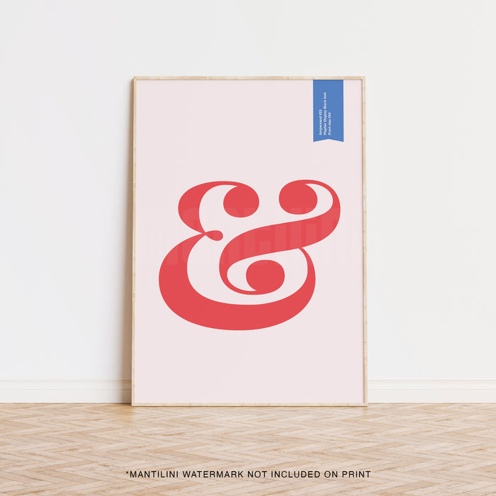 Ampersand print