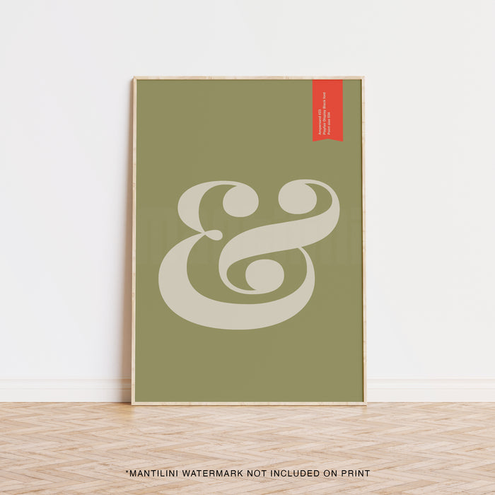 Ampersand print