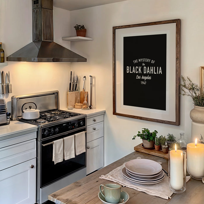 Black Dahlia print