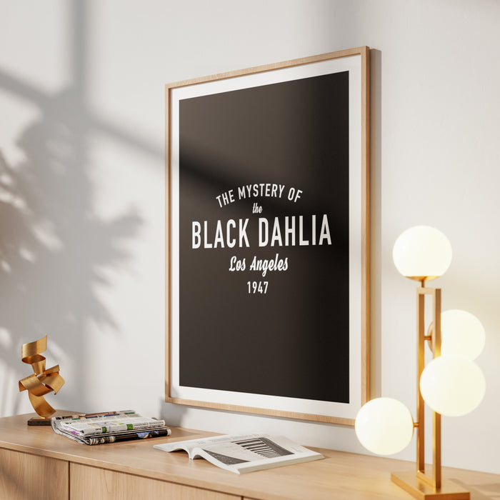 Black Dahlia print