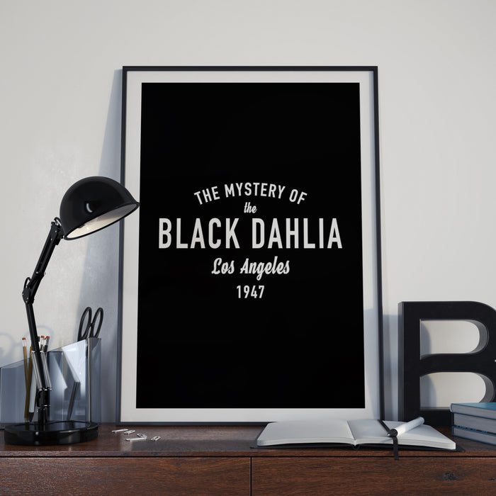Black Dahlia print