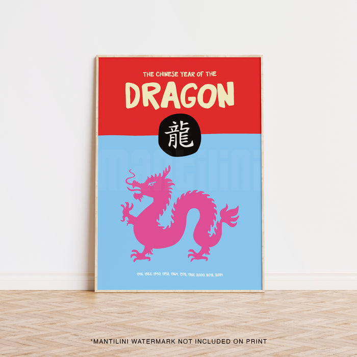 Chinese Year Of The Dragon print