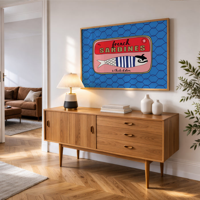 French Sardines print