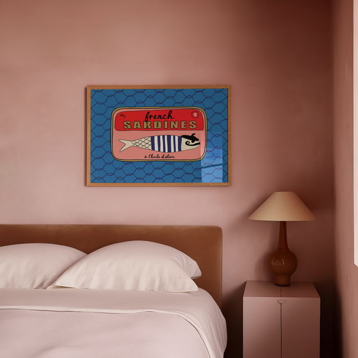 French Sardines print