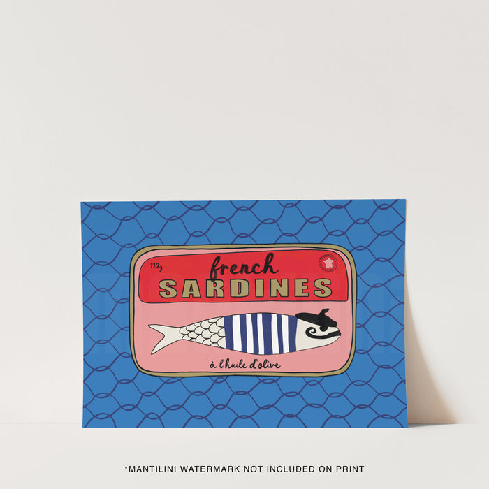 French Sardines print