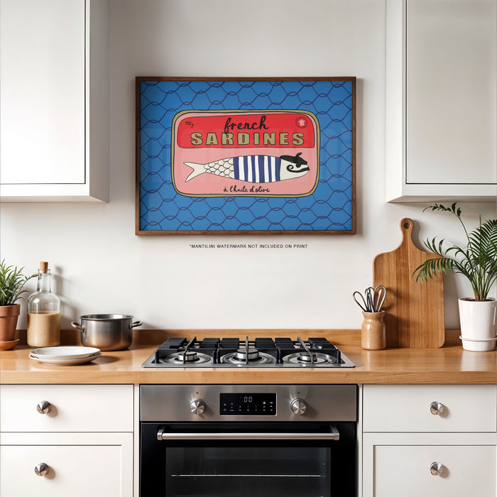 French Sardines print