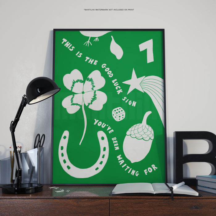 Good Luck print