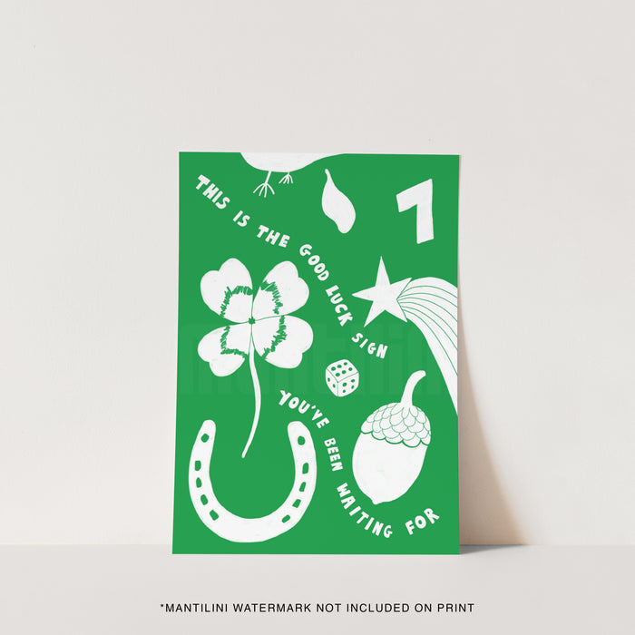 Good Luck print