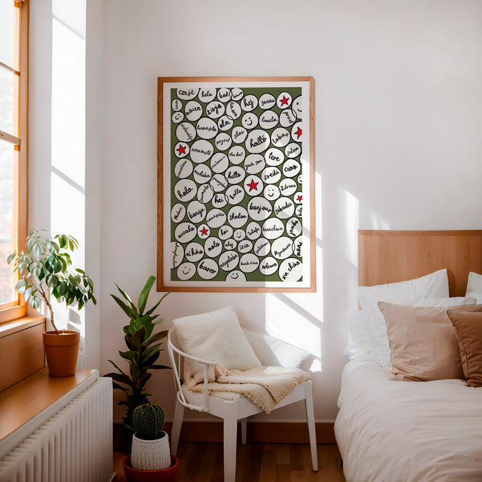 Hello Circles print
