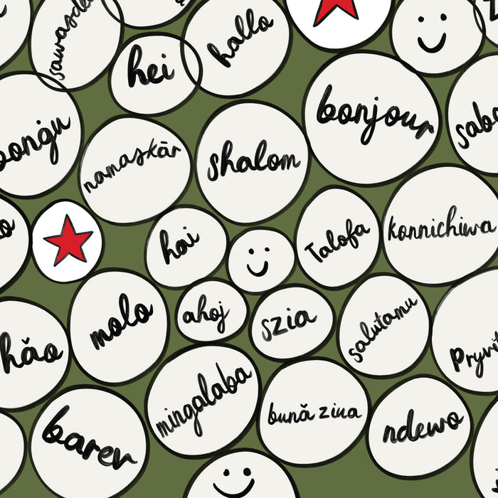 Hello Circles print