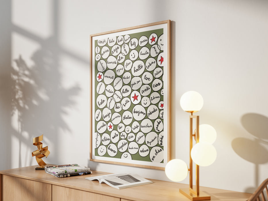Hello Circles print