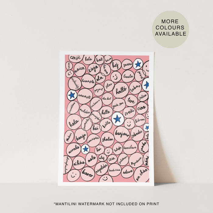 Hello Circles print