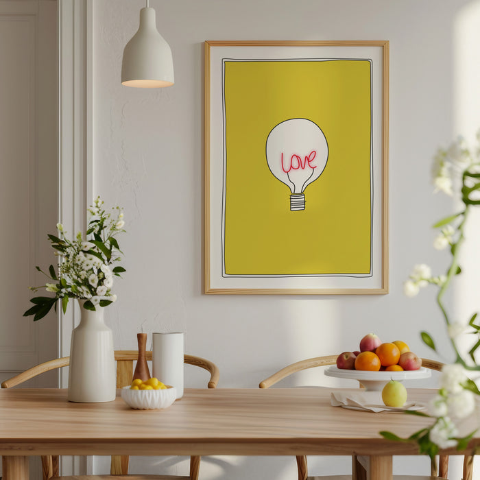 Love Light Bulb print