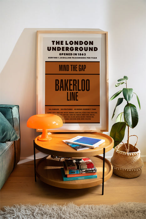 London Underground Bakerloo Line print