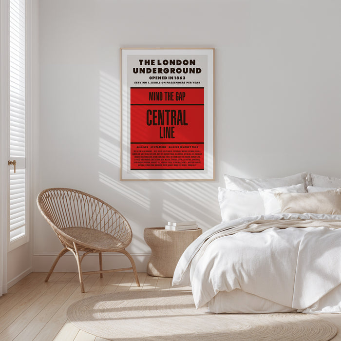 London Underground Central Line print