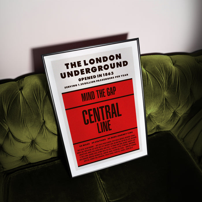 London Underground Central Line print