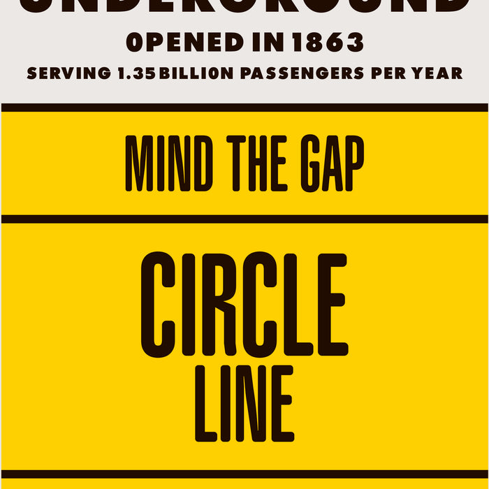 London Underground Circle Line print