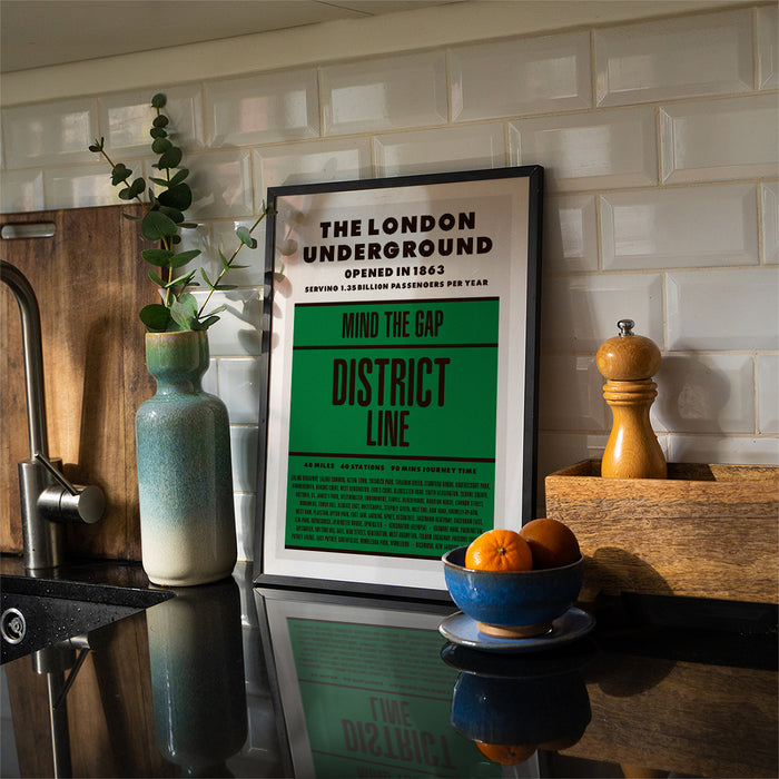 London Underground District Line print