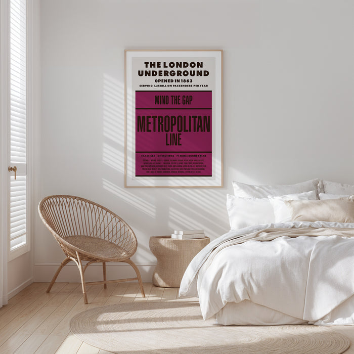 London Underground Metropolitan Line print