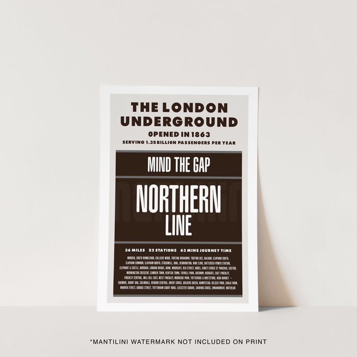 London Underground Northern Line print