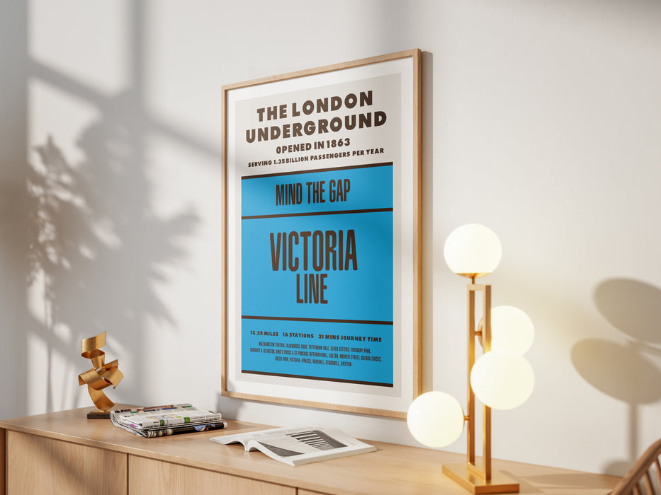 London Underground Victoria Line print