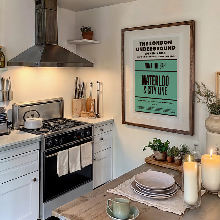 London Underground Waterloo & City Line print