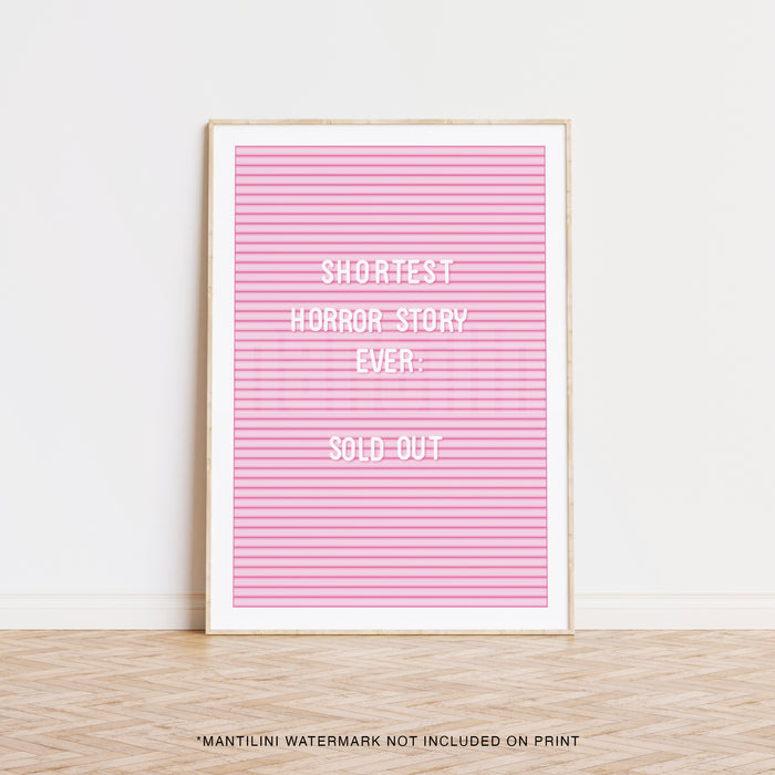 Horror Story Pegboard print