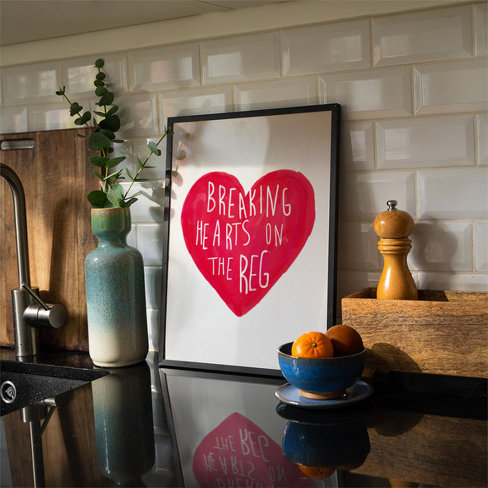 Breaking Hearts On The Reg print