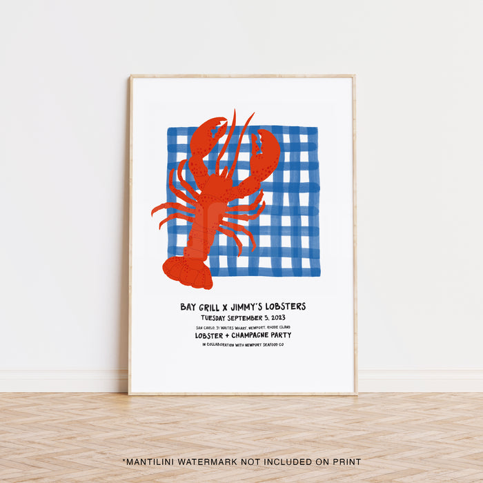 Rhode Island Lobster print