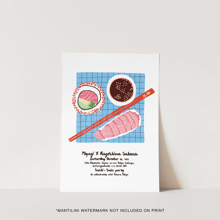 Japanese Sushi print