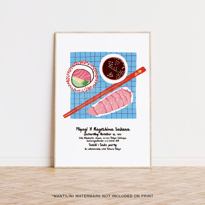 Japanese Sushi print